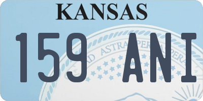 KS license plate 159ANI