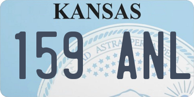 KS license plate 159ANL
