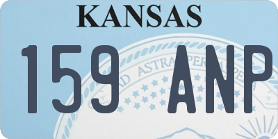 KS license plate 159ANP