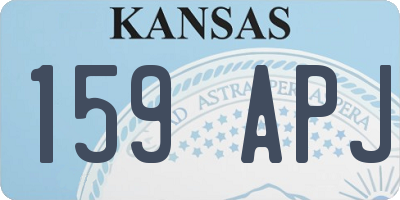 KS license plate 159APJ