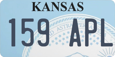 KS license plate 159APL
