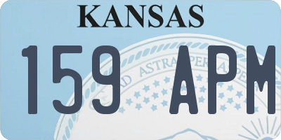 KS license plate 159APM