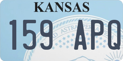 KS license plate 159APQ