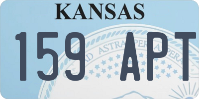 KS license plate 159APT