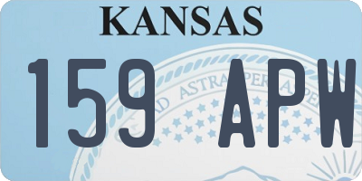 KS license plate 159APW