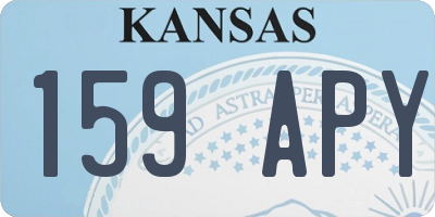 KS license plate 159APY