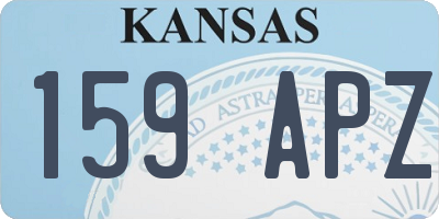 KS license plate 159APZ