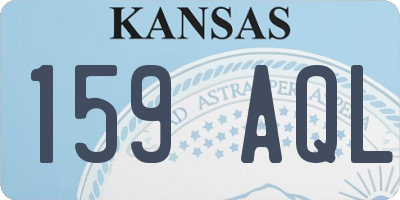 KS license plate 159AQL