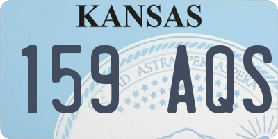 KS license plate 159AQS