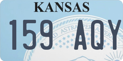 KS license plate 159AQY
