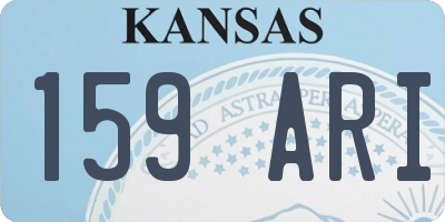KS license plate 159ARI