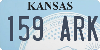 KS license plate 159ARK