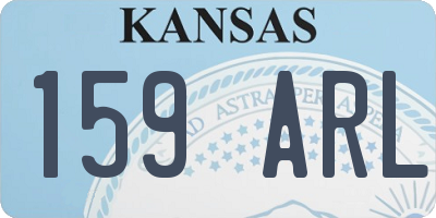 KS license plate 159ARL