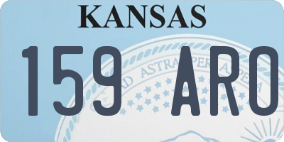 KS license plate 159ARO
