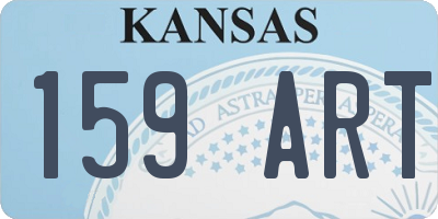 KS license plate 159ART