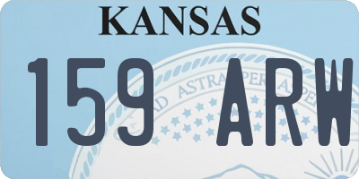 KS license plate 159ARW