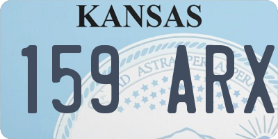 KS license plate 159ARX