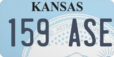KS license plate 159ASE
