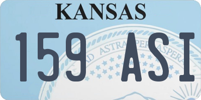 KS license plate 159ASI