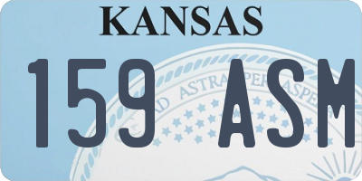 KS license plate 159ASM