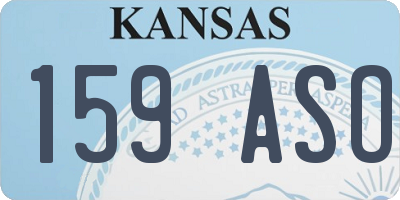KS license plate 159ASO