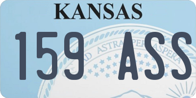KS license plate 159ASS