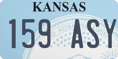 KS license plate 159ASY