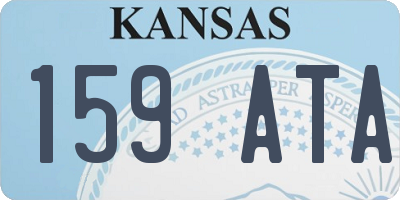 KS license plate 159ATA