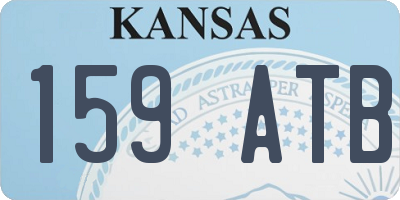 KS license plate 159ATB