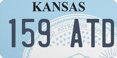 KS license plate 159ATD