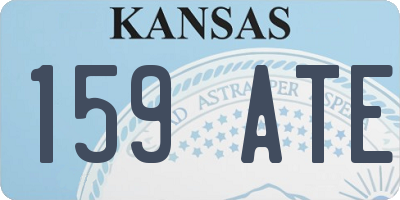 KS license plate 159ATE