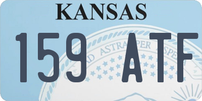 KS license plate 159ATF