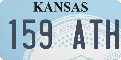 KS license plate 159ATH
