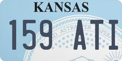 KS license plate 159ATI