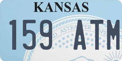 KS license plate 159ATM