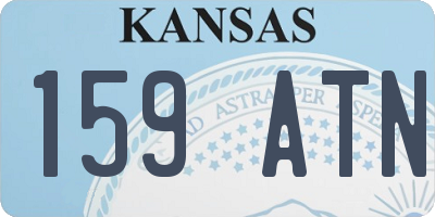 KS license plate 159ATN