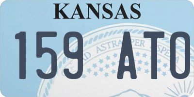 KS license plate 159ATO