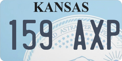 KS license plate 159AXP