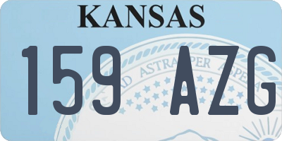 KS license plate 159AZG