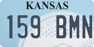 KS license plate 159BMN