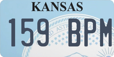 KS license plate 159BPM