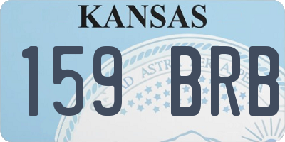 KS license plate 159BRB