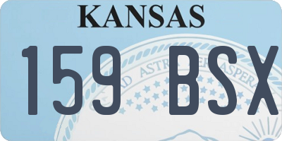 KS license plate 159BSX