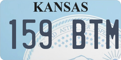 KS license plate 159BTM