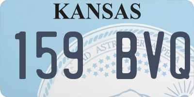 KS license plate 159BVQ