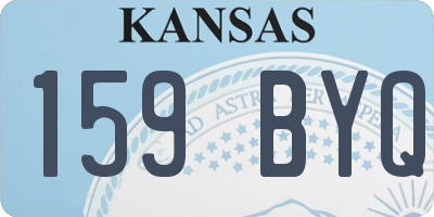 KS license plate 159BYQ