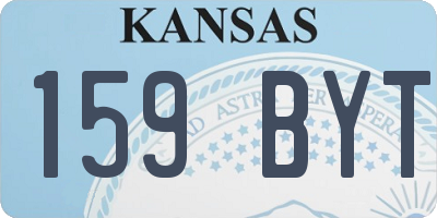 KS license plate 159BYT