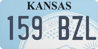 KS license plate 159BZL