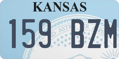 KS license plate 159BZM