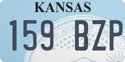 KS license plate 159BZP